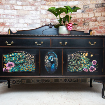 Buffet Sideboard Peacocks